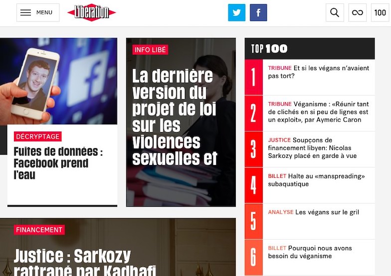 Une de libé du 20 mars 2018